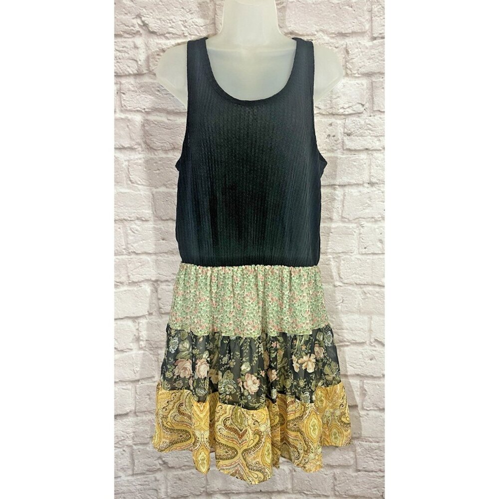 Artistic Works‎ by Lu Dress Size M Boho Artistic Eclectic Stretch Peasant Hippie